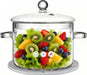 Clear Glass Pot, 1.5L, Cooking Pot with Lid and Handle, Clear Saucepan, Resistant Borosilicate Pot, Glass Saucepan for Cooking On Stove - Ideal for 1 People (50oz)