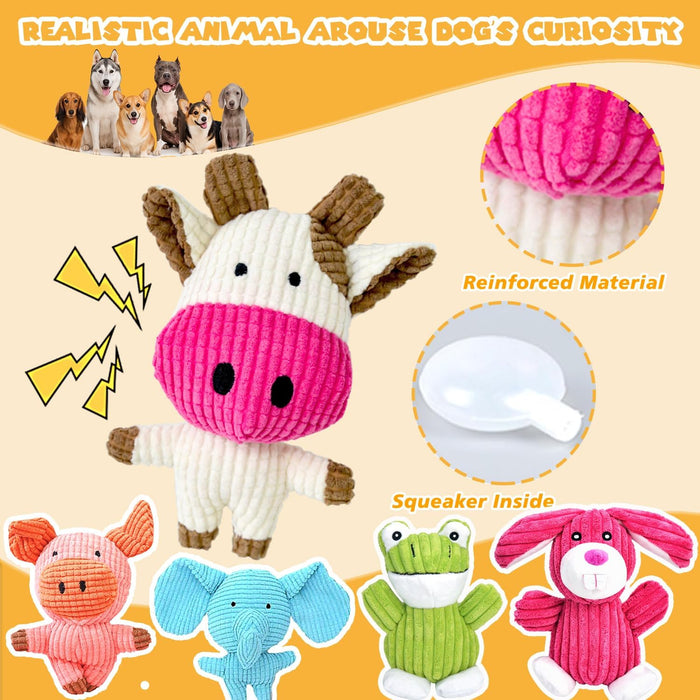 Dog Squeak Toys Puppy Toys, Tough Dog Toys for Aggressive Chewers