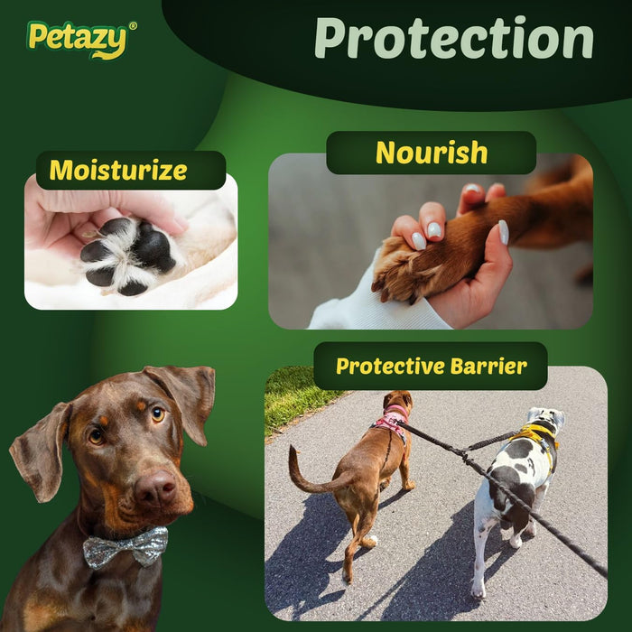 Dog Paw Balm - Itch Away, Dry, Cracked Paws & Nose, Lick-Safe, 2.1oz