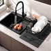 Large Stone Dish Drying Mat for Kitchen Counter, Quick Dry Stone Dishes/Bath Mats,Foldable Water Absorbing Diatomaceous 