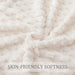 Large 3D Fleece Throw Blanket for Couch, Ivory
