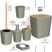 Bathroom Set - Sage Green Bathroom Accessories Set, 6PC Bathroom Accessory Set, Bathroom Sets with Toilet Brush, Trash C