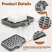 2 Pack Silicone Soap Dish with Drainage Holes for Bathroom Shower Caddy Kitchen Counter Bar Sponge Holder Drying Rack Si