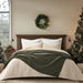 HOME Chunky Chenille Knit Throw Blanket, 50 x 60, Olive Green