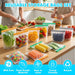 10 Pack Reusable Freezer Bags, Leakproof Reusable Silicone Food Storage Bags BPA Free Contaizers, Snack Sandwich Gallon 