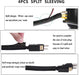 192 PCS Cable Management Kit 4 Wire Organizer Sleeve