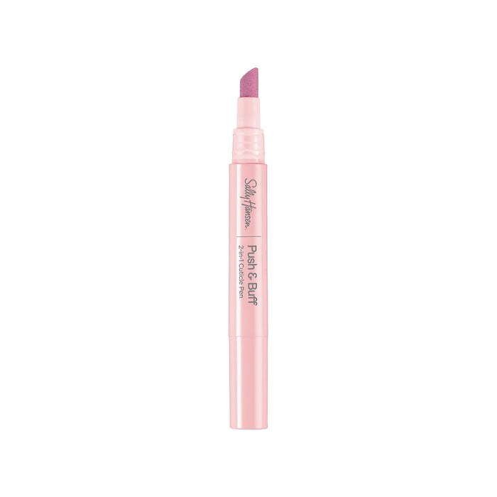Push & Buff 2-in-1 Cuticle Care Treatment Pen | Exfoliates, Polishes and Smooths Cuticles | Textured Tip for Instant Results | Easy, Mess-Free Nail Care on the Go