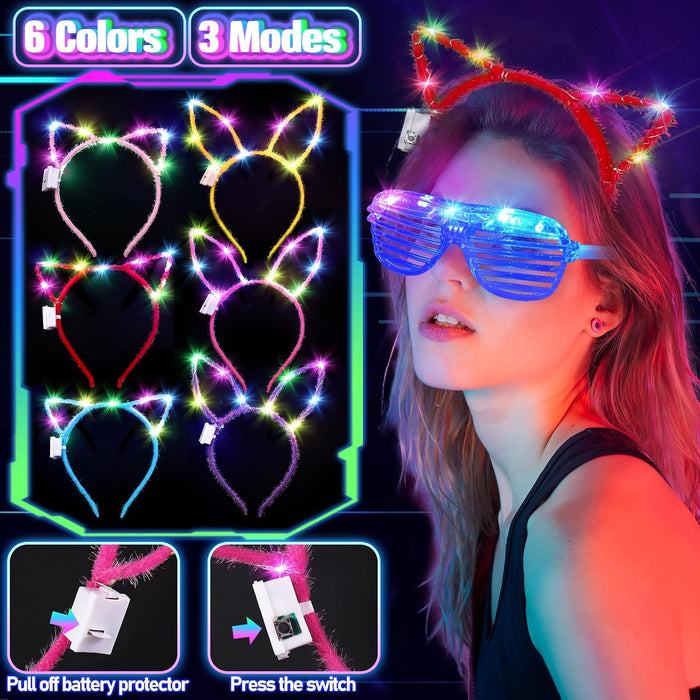 150Pcs Glow in the Dark Party Supplies for Kids and Adults