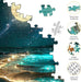 Moonlight Jigsaw Puzzles for Adults 1000 Pieces, Sparkling Beach Nature Landscape 1000 Piece Puzzle for Adults, Fun Hard