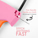 Stitch Gun for Clothes - Handheld Stitch Gun Quick Clothing Fixer - Tagging Gun - Includes 6 Needle, 1000 Black Fasteners & 1000 White Fasteners