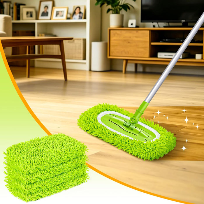 Reusable Dry Sweeping Cloths Microfiber Wet Mop Pads Compatible with Swiffer Sweeper Mop Replacement Sweeping Mopping pa