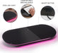 Glass Desktop Whiteboard - 17 X 7 Inches Black Board Pink Light
