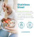 U-Konserve Stainless Steel Round Nesting Containers Trio Set of 3