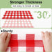 4 Packs Buffalo Disposable Table Cloth, 54 x 108 Inch Waterproof Plastic Tablecloth, Rectangle Red and White Checkered T