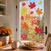 Glitter Fall Window Clings Autumn Thanksgiving Window Stickers Decals Decor
