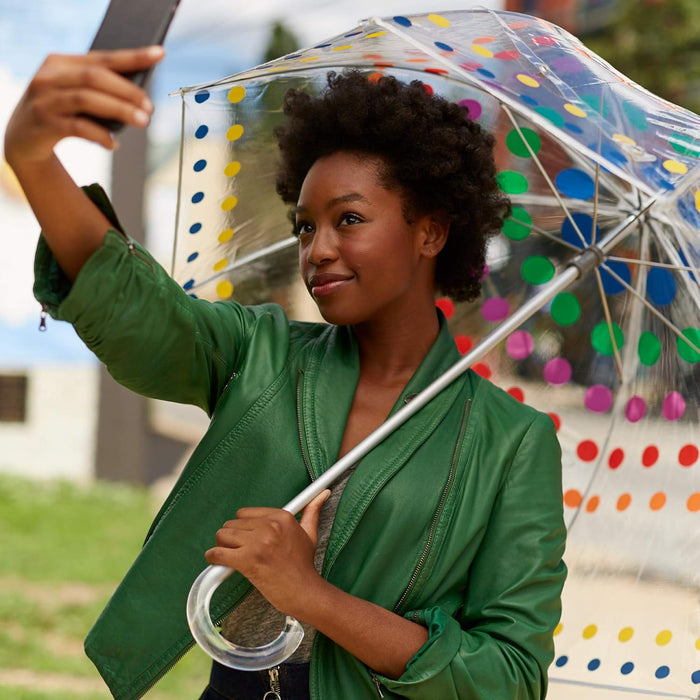 Adult Bubble Umbrella with Dome Canopy and Lightweight Wind and Rain Protection