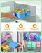 4 Pcs Bento Box Set, Reusable 3 Compartments Snack Boxes with 2 Leakproof Small Containers, Stackable Meal Prep Lunch Co