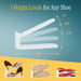12x Shoe Slot Organizers, Space Saving Shoe Stackers for Closet, Adjustable 3 Levels Shoe Space Saver, Anti-Slip, Foldab