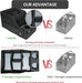 Car Backseat Organizer with 11 Compartments & 2 Cup Holders, Black