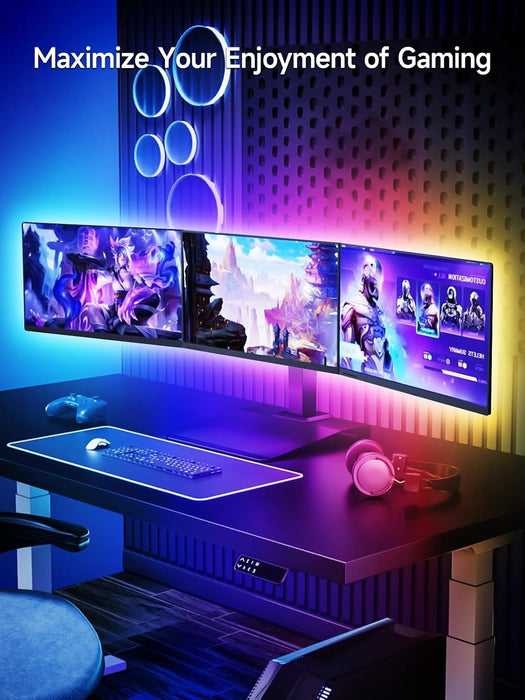 TV LED Lights, 18.0ft LED Backlight for 40-75 Inch TV Behind Lighting
