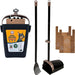 Swivel Bin & Rake Dog Pooper Scooper, Includes 2 Waste Bags