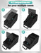 Car Seat Organizer with 4 Compartments, 4 Cup Holders