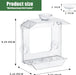 Clear Window Bird Feeder with Strong Suction Cups – Clear Bird Feeding Station with Dual Seed Tray & Water Bowl – Easy t