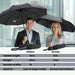 Compact Travel Umbrella - Windproof Auto Open/Close, Small Folding Umbrella for Rain - Lightweight & Durable with Fiberg