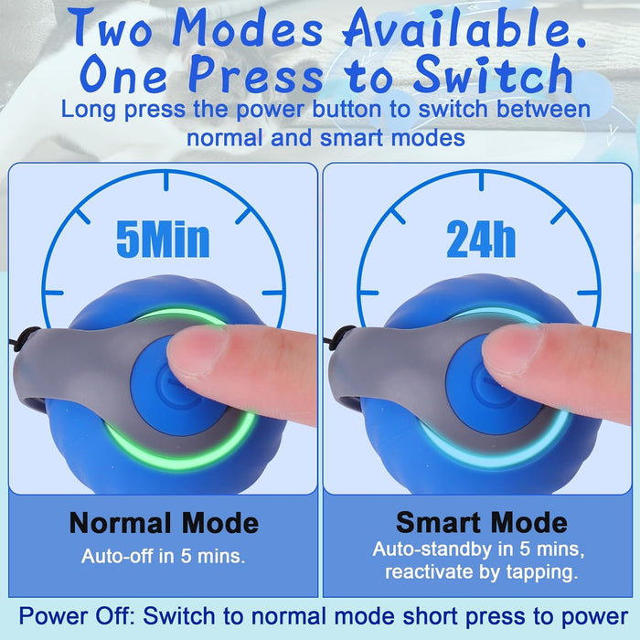 Interactive Cat Toy Ball - Automatic Interactive Cat Toys for Indoor Cats with 3 Tails, 2 Speeds Rechargeable Cat Enrich