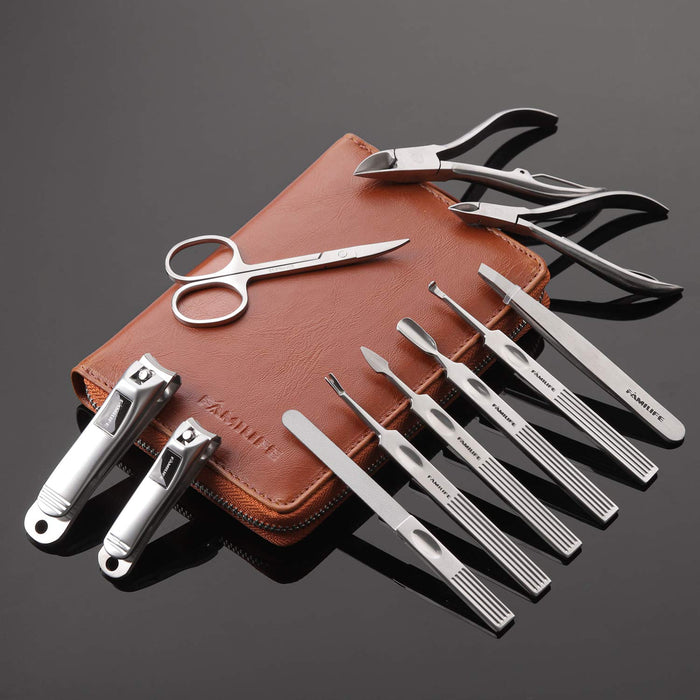 Stainless Steel Manicure Set 11-in-1 Professional Nail Clipper Kit