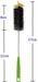Long-Handle Water Bottle Cleaning Brush — Black