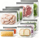 10 Pack Reusable Freezer Bags, Extra Thick Leakproof Food Storage Bags BPA-Free Plastic Storage Bags for Marinate Meat S