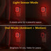 2 Pack Plug in Red Night Light with Motion Sensor and Light Sensor