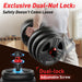 Adjustable dumbbell set,20/35/45/55/70/90lbs Free Weights set with upgraded nut, 5 in 1 Weight Set Used as Kettlebells, 