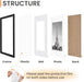 11x14 Picture Frame, Gallery Wall Frames Set of 5, Black