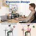 Desk Organizer and Accessories, 2-Tier Computer Monitor Stand Riser with Drawer and 2 Pen Holders, Laptop Stand, Office 