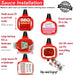 Dip Clip | An in-car sauce holder for ketchup and dipping sauces. As seen on Shark Tank (2 Pack, Black)
