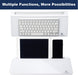 Small Desktop Whiteboard -Glass Dry Erase Board Computer Keyboard Stand White Board Surface Pad with Drawer, Desk Organi