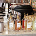 16.9 oz (500 ml) Coffee Syrup Dispenser Set- 4 Glass Bottles with Gold Pumper and Syrup Labels - Precise Dispensing and 