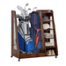 Two-Bag Wooden Golf Storage Rack