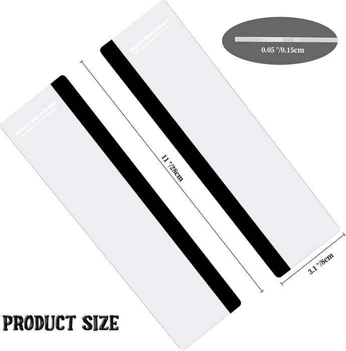 Office Desk Accessories 2pcs Computer Monitor Memo Board Office Supplies