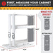 Spice Rack Organizer for Cabinet, Pull & Rotate, 2-Tier