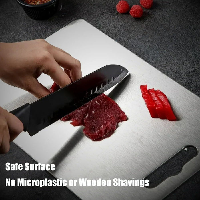 Titanium Cutting Board - 2026 New Upgrade 100% Pure Titanium Cutting Boards for Kitchen Double Sided Non Toxic Titanware