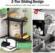 Under Sink Organizer - 2 Pack Multi-Purpose Pull-Out Storage Shelf
