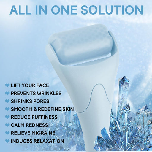 Ice Roller for Face,Eyes,Facial Massager Tool,Soothing Skin Care Tool,Cooling Skincare Device for Puffiness,At-Home Spa 
