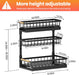 Under Sink Organizer and Storage for Bathroom and Kitchen - 2 Pack 3 Tier