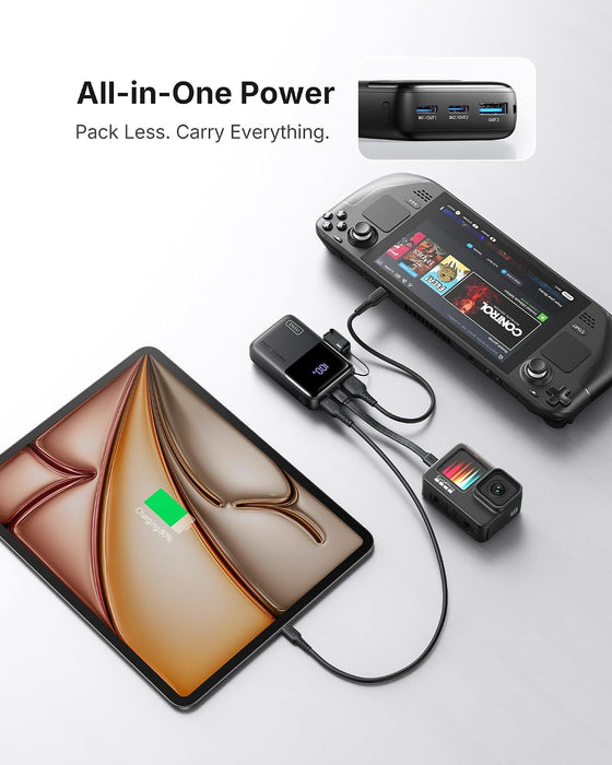 Mini Portable Charger, Small 10000mAh 45W Fast Charging Power Bank