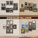 5x7 Picture Frames Set of 8, Vintage Rustic Farmhouse Industrial Style Photo Frames, High Definition Real Glass, for Tabletop or Wall Hanging