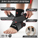 Sleeve Stars Ankle Brace Men & Women Support (Single/M:10"-12"/Black)