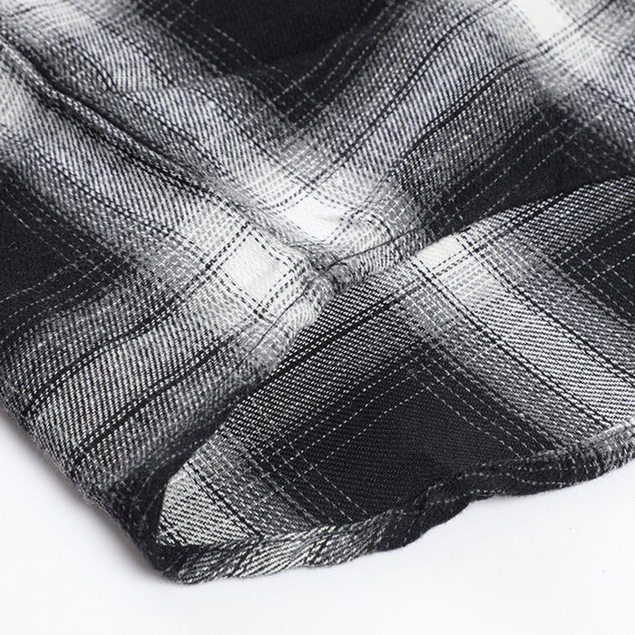 The New Men'S Regular-Fit Long-Sleeve Plaid Flannel Shirt Fashion Casual